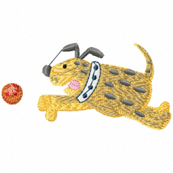 Dogs Embroidery Design 1